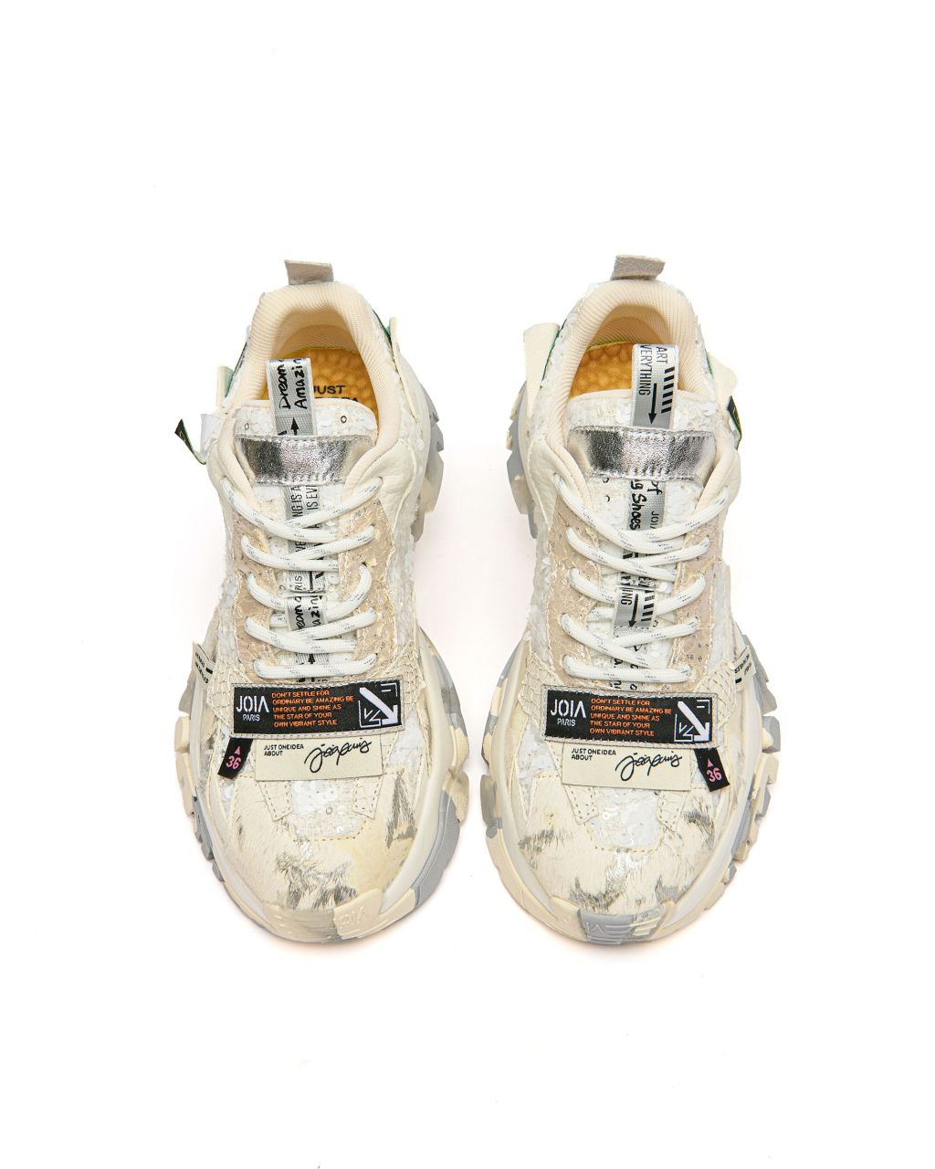 LABEL WHITE SILVER