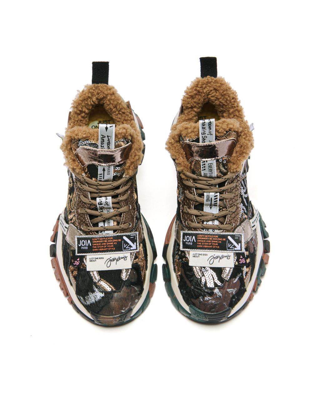 LABEL BROWN BLACK